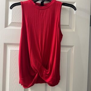 Red Sleeveless Top
